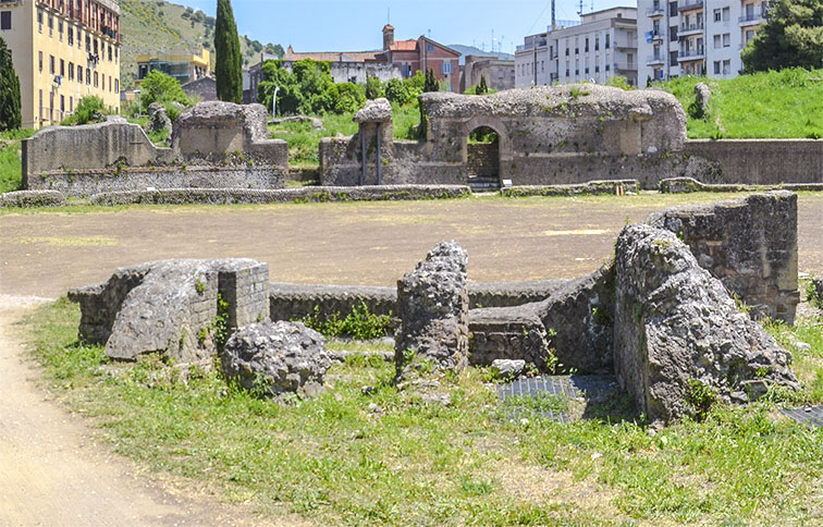 veduta dell'anfiteatro di bleso