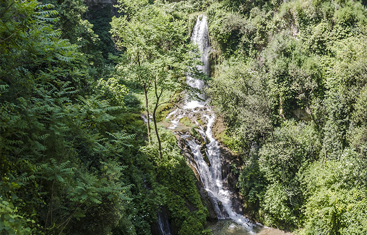 veduta della cascata